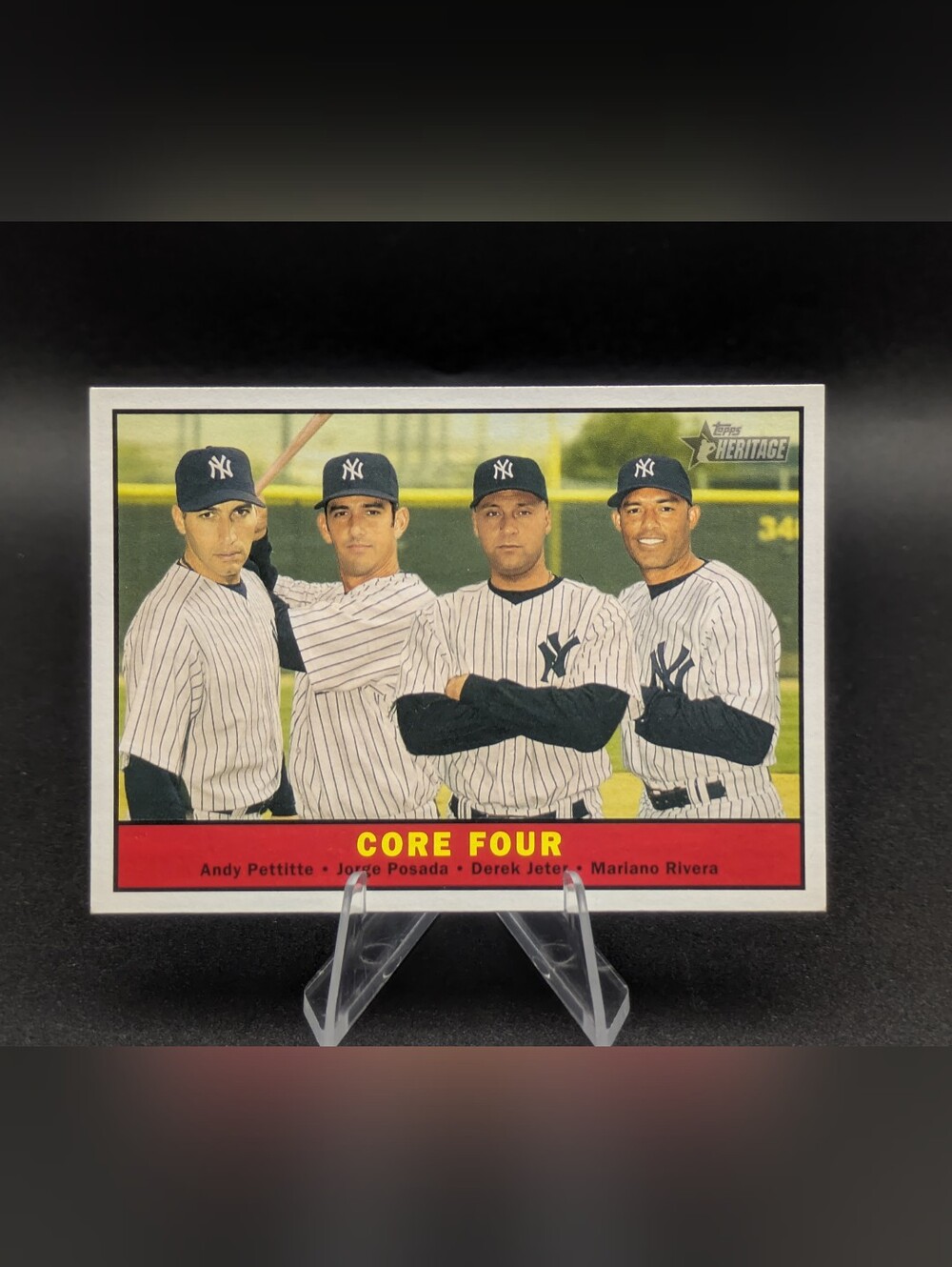 2010 Topps Heritage Core Four #411 SP Derek Jeter Pettite Mariano Rivera Posada
